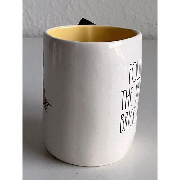 Rae Dunn Wizard of Oz Follow The Yellow Brick Road Dorothy Double Sided Mug NEW - Picture 6 of 8